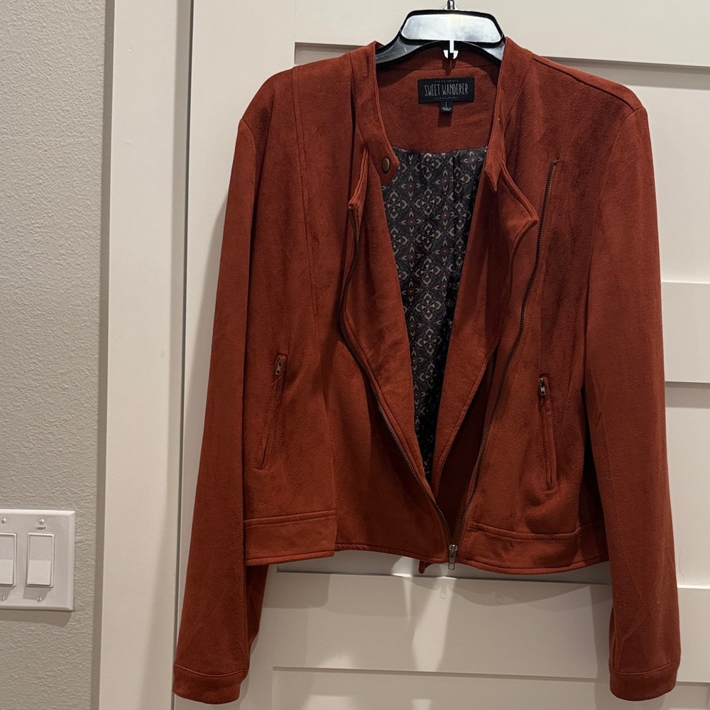 Sweet Wanderer Rust Leather Jacket - image 2